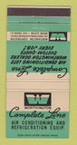 Matchbook Cover - Worthing Air Conditioning East Orange NJ 30 Strike