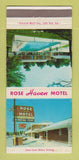 Matchbook Cover - Rose Haven Motel El Dorado AR WEAR 30 Strike