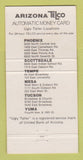 Matchbook Cover - Arizona Telco Credit Union Phoenix Tucson Yuma AZ 30 Strike