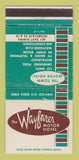 Matchbook Cover - Wayfarer Motor Hotel San Antonio TX STAINED 30 Strike