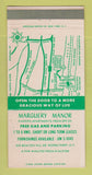 Matchbook Cover - Marguery Manor Dobbs Ferry NY 30 Strike