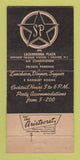 Matchbook Cover - Savoy Plaza Orange NJ restaurant 30 Strike