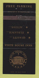 Matchbook Cover - White House Inns Atlanta Charlotte Baton Rouge 30 Strike