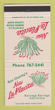 Matchbook Cover - New La Placita Restaurant Borrego Srings CA 30 Strike