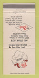 Matchbook Cover - Mr Steak Restaurant Costa Mesa CA 30 Strike