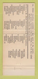 Matchbook Cover - Mr Steak Restaurant Costa Mesa CA 30 Strike