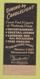 Matchbook Cover - Saxony Supper Club Brooklyn NY 30 Strike