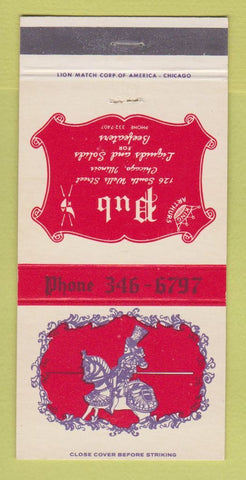 Matchbook Cover - Pub Restaurant Chicago IL 30 Strike