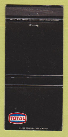 Matchbook Cover - Total oil gas London UK England WEAR 30 Strike