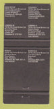 Matchbook Cover - Total oil gas London UK England WEAR 30 Strike