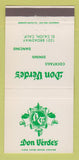 Matchbook Cover - Don Verdes Restaurant El Cajon CA 30 Strike