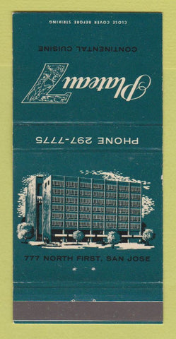 Matchbook Cover - Plateau 7 Restaurant San Jose CA 30 Strike