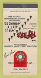 Matchbook Cover - Sierra  Nevada Inn Mammoth Lakes CA Jerry Buss 30 Strike