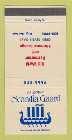 Matchbook Cover - Velkommen Scandia Gaard Restaurant  30 Strike