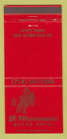 Matchbook Cover - El Morocco Motor Hotel Indio CA 30 Strike