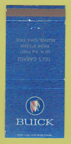 Matchbook Cover - Till's Garage Buick Bellevue IA 30 Strike