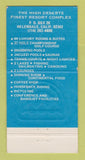 Matchbook Cover - Silver Lakes Resort Helendale CA 30 Strike