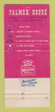 Matchbook Cover - Palmer House Colorado Springs 30 Strike