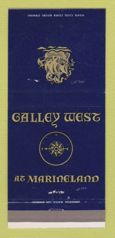 Matchbook Cover - Galley West at Marineland Palos Verdes CA 30 Strike