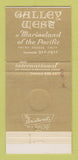 Matchbook Cover - Galley West at Marineland Palos Verdes CA 30 Strike