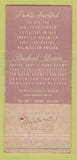 Matchbook Cover - Oklahoma State University Stillwater OK 30 Strike