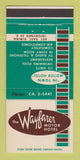 Matchbook Cover - Wayfarer Motor Hotel San Antonio TX  30 Strike