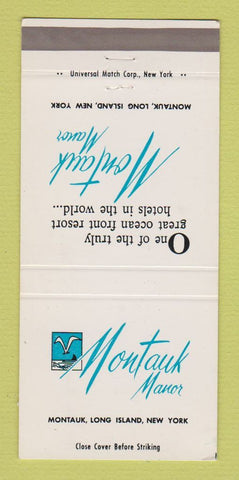 Matchbook Cover - Montauk Manor LI NY 30 Strike