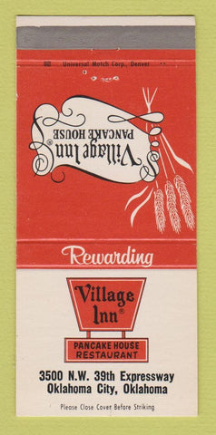 Matchbook Cover - Village Inn Pancake House Oklahoma City OK 30 Strike