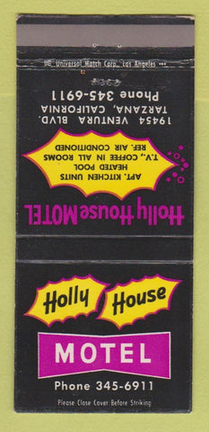 Matchbook Cover - Holly House Motel Tarzana CA 30 Strike