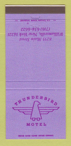 Matchbook Cover - Thunderbird Motel Williamsville NY 30 Strike