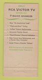 Matchbook Cover - RCA TV Mauldin Radio Atlanta GA 30 Strike