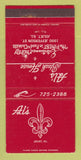 Matchbook Cover - Al's Steak House Joliet IL 30 Strike