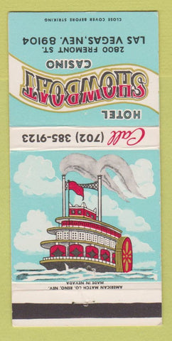 Matchbook Cover - Hotel Showboat Casino LAS Vegas NV 30 Strike