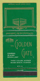 Matchbook Cover - Golden Gate Hotel Miami Beach FL WEAR 30 Strike