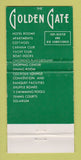 Matchbook Cover - Golden Gate Hotel Miami Beach FL WEAR 30 Strike
