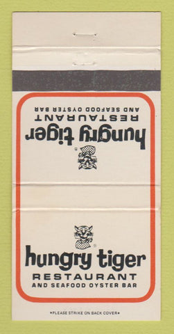 Matchbook Cover - Hungry Tiger Restaurant Hollywood Palm Springs CA 30 Strike