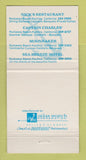 Matchbook Cover Nicks Seashore Restaurant Sea Breeze Motel Pacifica CA 30 Strike
