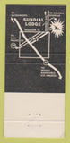 Matchbook Cover - Sundial Lodge Modesto CA 30 Strike