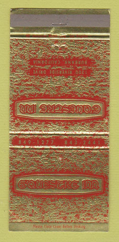 Matchbook Cover - E'Questre Inn Burbank CA 30 Strike