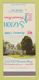 Matchbook Cover - Saxton Funeral Home Lakewood OH WEAR 30 Strike