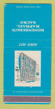 Matchbook Cover Rosenberg's Raphael Sacks Funeral Miami Beach FL WEAR 30 Strike