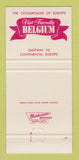 Matchbook Cover - Belgian Tourist Bureau 30 Strike