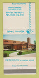 Matchbook Cover - Peterson Funeral Home Chicago IL 30 Strike