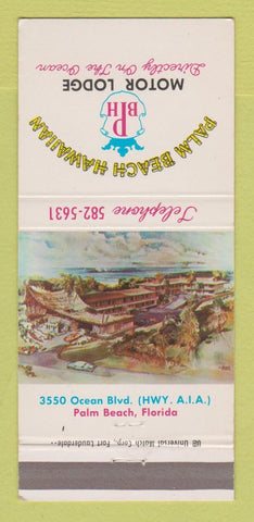 Matchbook Cover - Palm Beach Hawaiian Motor Lodge FL 30 Strike