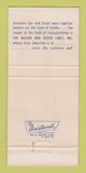 Matchbook Cover - Mason Dixon Lines Trucking General Lee Grant WEAR 30 Strike