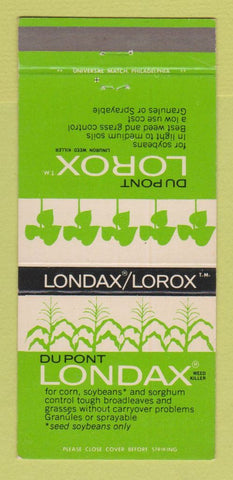 Matchbook Cover - Dupont Lorox for Soybeans 30 Strike