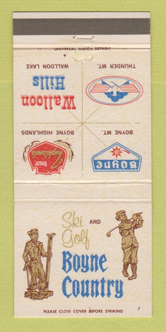 Matchbook Cover - Boyne Country Ski Golf Boyne Highlands MI 30 Strike
