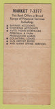 Matchbook Cover - 1st National Bank Southern MD Upper Marlboro MD BLUE 30 Strike
