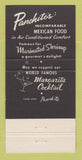 Matchbook Cover - Panchito's San Gabriel CA Mexican Food WEAR 30 Strike