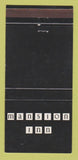 Matchbook Cover - Mansion Inn Sacramento CA 30 Strike